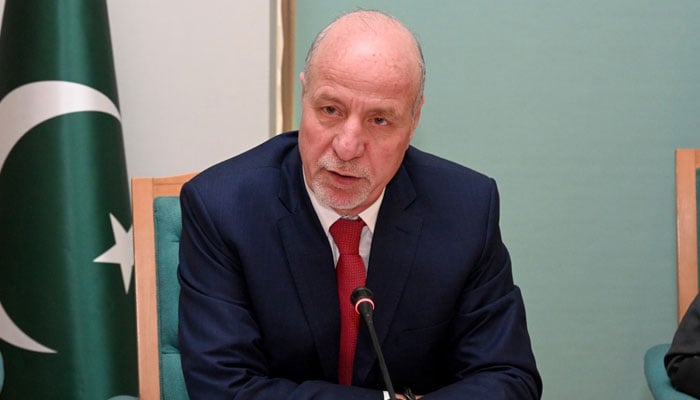 United Nations Population Fund (UNFPA) Country Representative Dr Luay Shabaneh speaks in this image on December 30, 2025. — Facebook@UNFPAPakistan