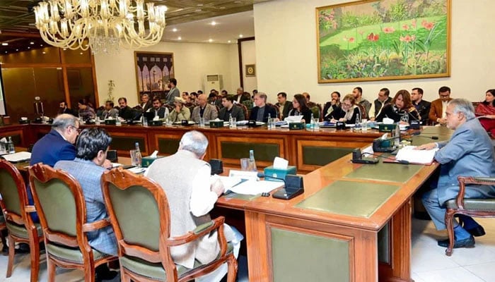 Deputy Prime Minister/Foreign Minister Senator Mohammad Ishaq Dar chairing meeting of the Executive Committee of National Economic Council (Ecnec), 20 December 2025. —Radio Pakistan
