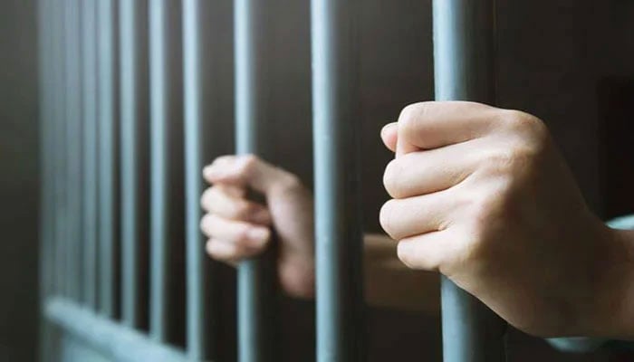 Representational image of a persons hands behind the bars. — Unsplash/File
