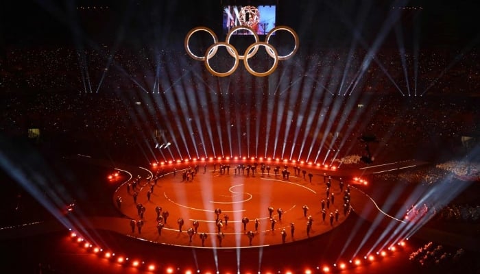 An image of opening ceremoney of Milan-Cortina Winter Olympics. —AFP