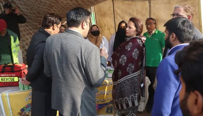 Commissioner Lahore Division Marryam Khan at Lahores Mochi Gate on February 6, 2026. — Facebook@commissionerlahoredivision