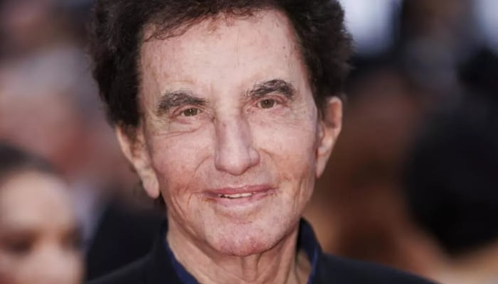 Jack Lang poses for photographers at the 77th international film festival, Cannes, France, on May 15, 2024. Screengrab via AFP