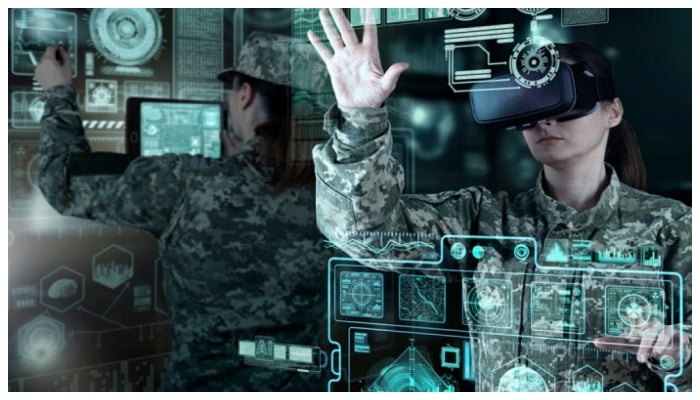 Representational image shows US military personnel using advanced IT systems. —usmission website/File