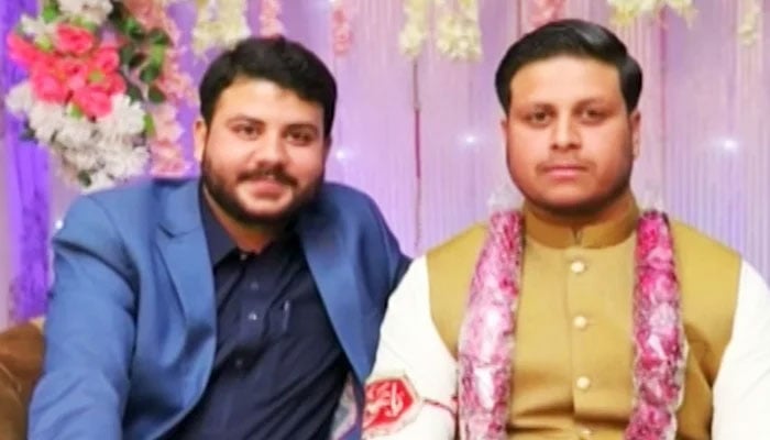 Young man (right), named Aun Abbas, who embraced martyrdom in suicide bombing at Khadijat-ul-Kubra Imambargah in Islamabad’s Tarlai area. — Screengrab via YouTube/Geo News