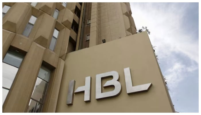 The Habib Bank Limited (HBL) logo is seen on the head office building in Karachi, Pakistan, April 18, 2016. — Reuters