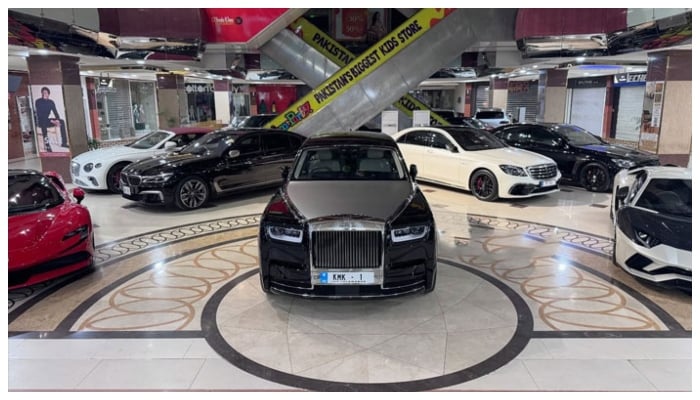 Cars seen at an automotive show at a local mall in Islamabad on February 1, 2025.— Facebook@carsofpakofficial
