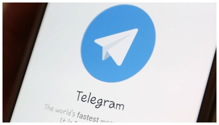 Telegram logo is displayed on a mobile phone. — Reuters/File