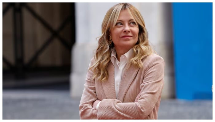 Italian Prime Minister Giorgia Meloni waits to welcome Chiles President-elect Jose Antonio Kast, at Chigi Palace, in Rome, Italy, February 5, 2026.—Reuters