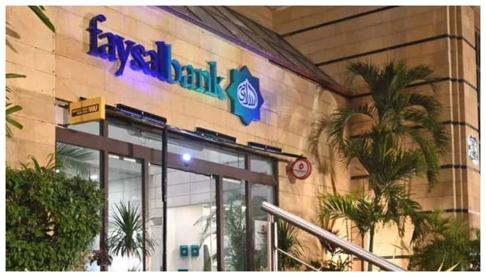 An outside view of the Faysal Bank building in Karachi. — LinkedIn/Faraz Saeed Baig/File