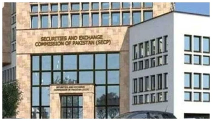 The picture shows the building of the Securities and Exchange Commission of Pakistan (SECP). — The News/File