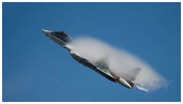 Sukhoi Su-57 jet fighter performs during International military-technical forum Army-2020 at Kubinka airbase in Moscow Region, Russia August 25, 2020. — Reuters