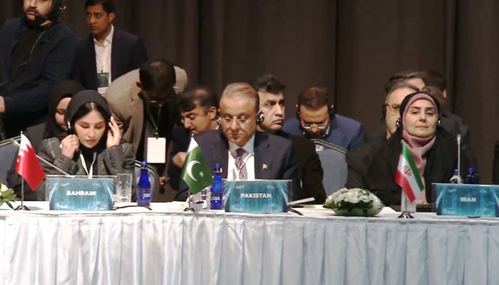 Federal Minister for Communications, Abdul Aleem Khan, attends the 2nd OIC Conference of Transport Ministers (OICCTM) in Istanbul on February 12, 2026. — Screengrab via Facebook@oicinenglish