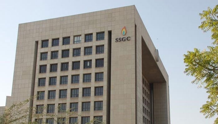 The photo of the Sui Southern Gas Company (SSGC) building in Karachi. — The News/File