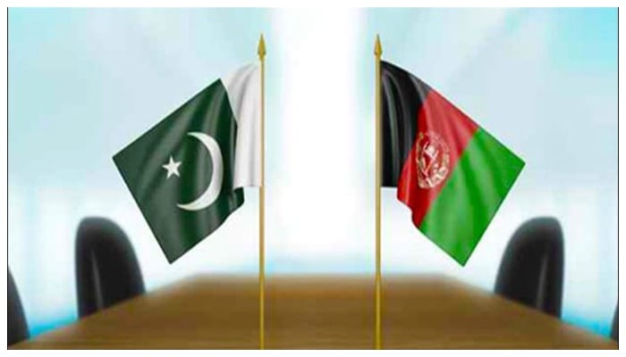 Representational image of flags of Pakistan and Afghanistan. —TheNews/File