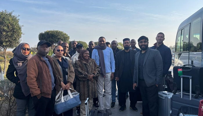 A delegation from the United Republic of Tanzania poses for a group photo during a visit to the Federal Tax Ombudsman Secretariat on February 14, 2026. — Facebook@ftopakistan
