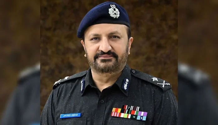 Sindh police chief Javed Alam Odho. — Facebook@sindhpolicedmc/File