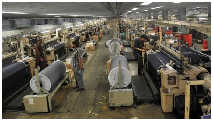 Inside view of a textile mill in Pakistan. — AFP/File