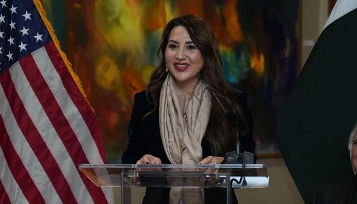 US Chargé d’Affaires (CDA) Natalie A. Baker addresses an event on December 8, 2025. — Facebook@pakistan.usembassy