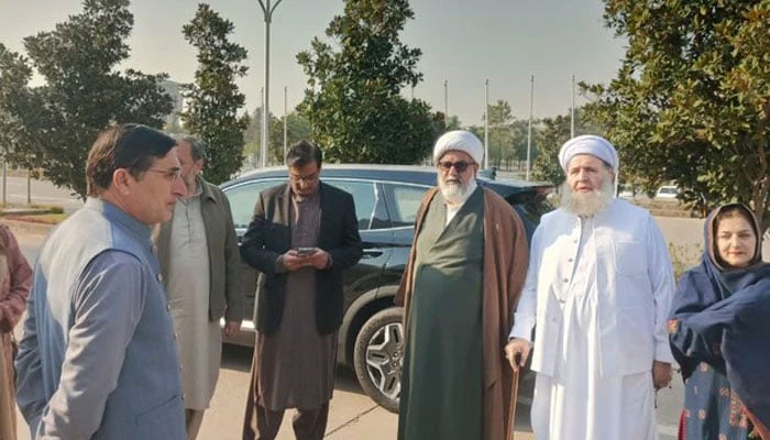 TTAP leaders seen outside Supreme Court of Pakistan in Islamabad on February 18, 2026. — X@TTAP_OFFICIAL
