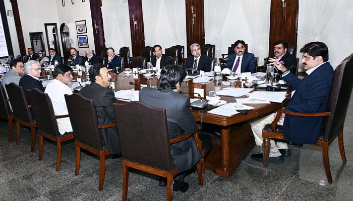 Sindh Chief Minister, Syed Murad Ali Shah, presides over the 50th meeting of the Public-Private Partnership (PPP) Policy Board, at CM House in Karachi on February 18, 2026. — PPI