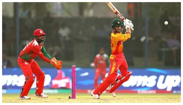 Zimbabwes Brian Bennett bats during the ICC Mens T20 World Cup 2026 match against Oman at Sinhalese Sports Club on February 09, 2026 in Colombo, Sri Lanka. — AFP