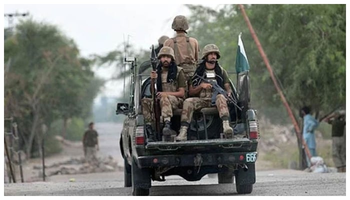 Pakistan Army soldiers patrol in a Khyber Pakhtunkhwa. — AFP/File