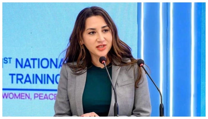 US Chargé dAffaires Natalie A. Baker speaking at a ceremony on November 29, 2024. — Facebook@USAIDPakistan