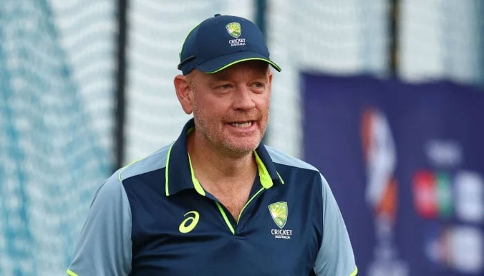 Australian coach Andrew McDonald looks on during an Australia ICC Mens T20 World Cup 2026 net session at Colombo Cricket Club on February 06, 2026 in Colombo, India. — AFP