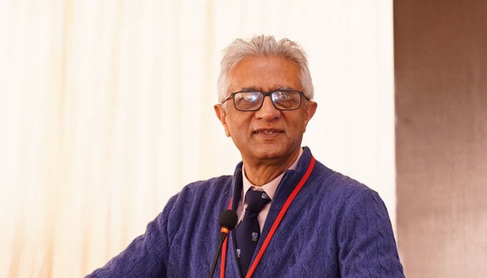 CEO, SKMCH&RC, Dr Faisal Sultan, speaks during an event on February 14, 2026. — Facebook@skmch