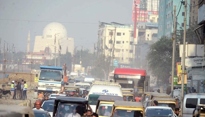 Mazar-E-Quaid can be seen in this image in Karachi on January 13, 2026. — PPI