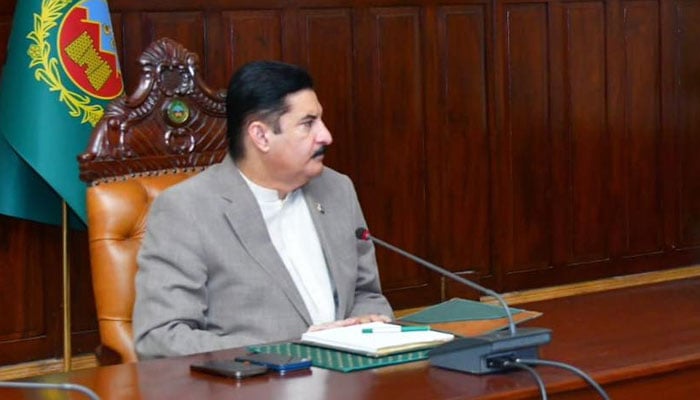 Khyber Pakhtunkhwa Governor Faisal Karim Kundi looks on in this image on February 20, 2026. —Facebook@FaisalKarimKundi