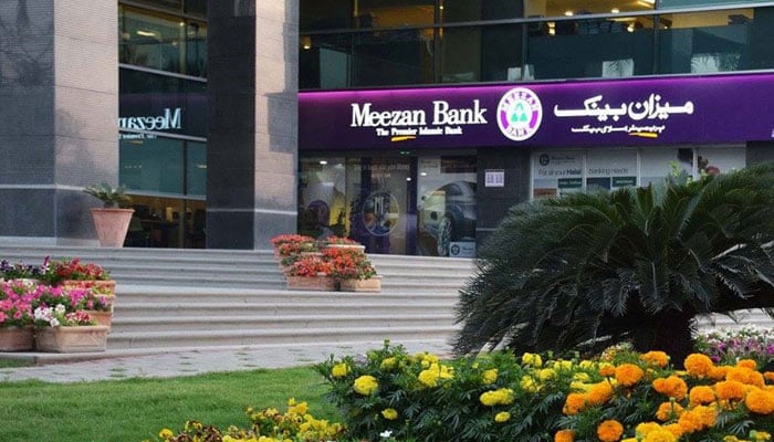 A Meezan Bank branch is seen in this undated image. — APP/File