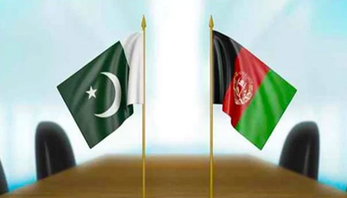 Representational image of flags of Pakistan and Afghanistan. —TheNews/File