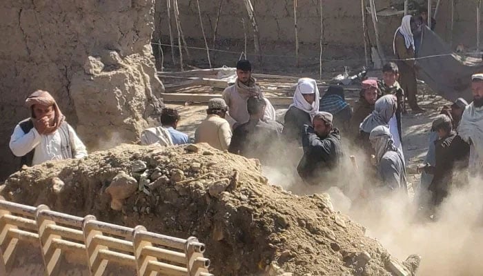 Aftermath of an overnight Pakistani airstrike in Nangarhar, Afghanistan, February 22, 2026. — Reuters