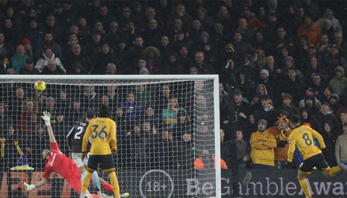 Wolves midfielder Joao Gomes (right) scored the winner against Aston Villa. —AFP/File