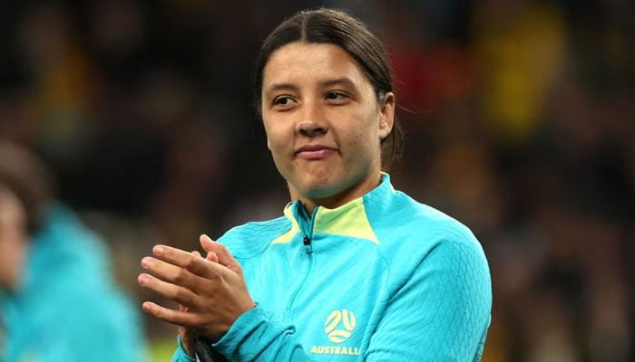 Australias Sam Kerr celebrates after the match. — Reuters/File