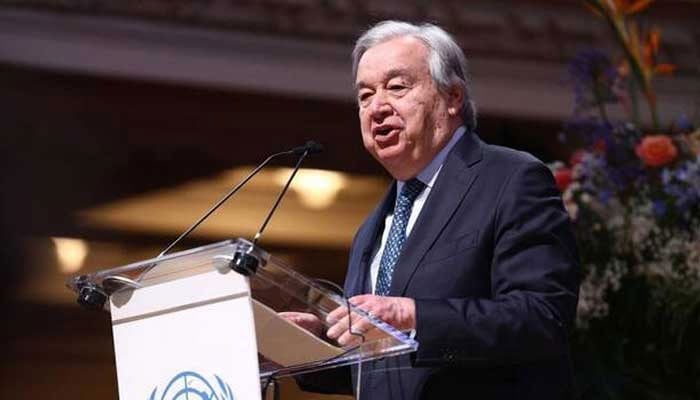 United Nations chief Antonio Guterres addresses an event in this undated photo. —AFP/File