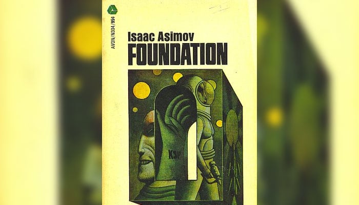 Cover of science fiction novel ‘Foundation’ (1951), by Isaac Asimov. —sfpotpourri.blogspot.com/File
