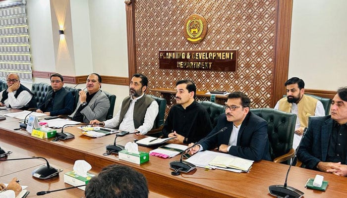 Additional Chief Secretary Islam Zaib chairs the 13th and 14th meetings of the Provincial Development Working Party (PDWP) on March 1, 2026. — Facebook@PnDKPGovt
