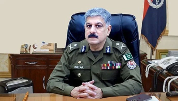 CCPO Lahore Bilal Siddique Kamyana looks on in this image released on December 4, 2024. — Facebook@CcpoLahore1