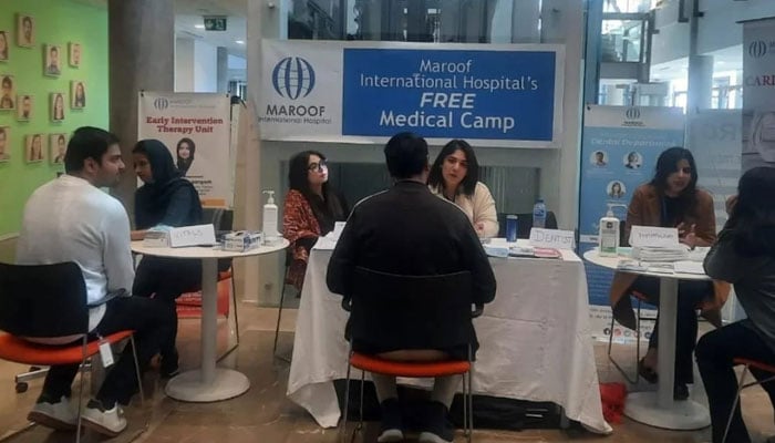 A free medical camp at the Maroof International Hospital.— Facebook@MaroofHospitalOfficial/File