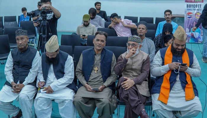 Participants attending the event, March 2, 2026. —Facebook@PalestineFoundationPakistan