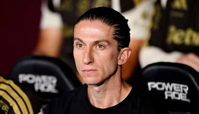 Flamengo coach Filipe Luis before the match. —Reuters/File