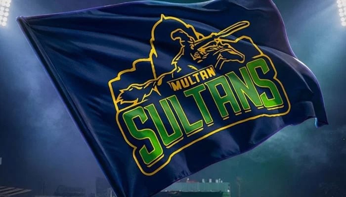 Illustration shows a flag with the Multan Sultans logo. — X/@ApexSportsAE