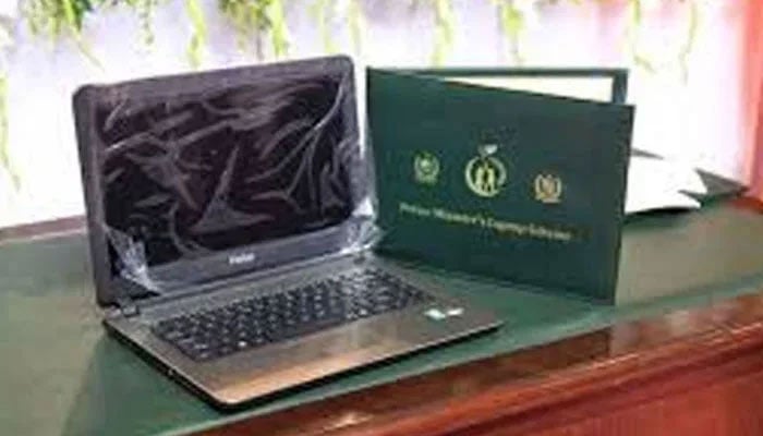 Prime Minister’s Youth Programme (PMYP) scheme laptop. — APP/File
