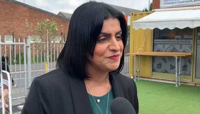 Labour party’s parliamentary candidate for Birmingham Ladywood Shabana Mahmood. — Reporter/Murtaza Ali Shah/File