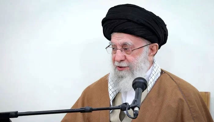 Irans Supreme Leader Ayatollah Ali Khamenei speaks during a meeting with government officials in Tehran, Iran, April 15, 2025.— Reuters