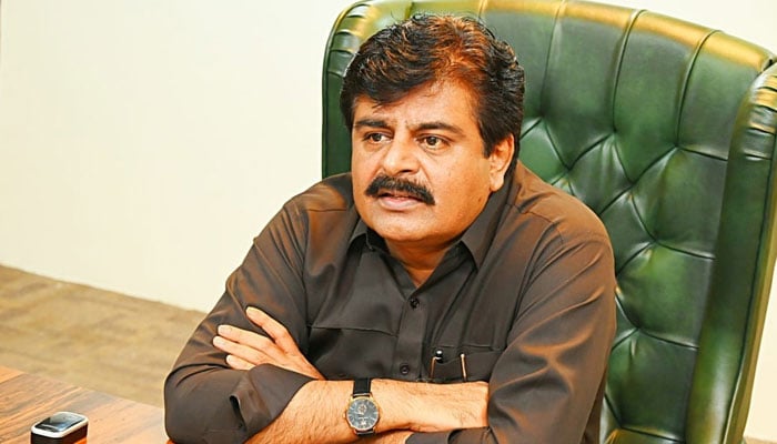 Syed Sardar Ali Shah, minister for education and mines & minerals development, seen in this image released on August 6, 2024. — X/@SELD_Sindh