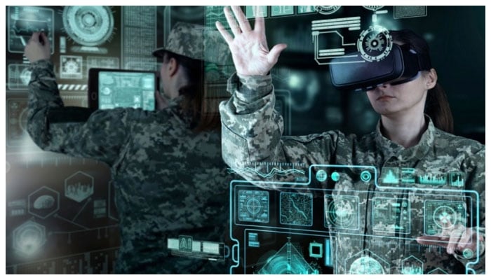 Representational image shows US military personnel using advanced IT systems. —usmission website/File
