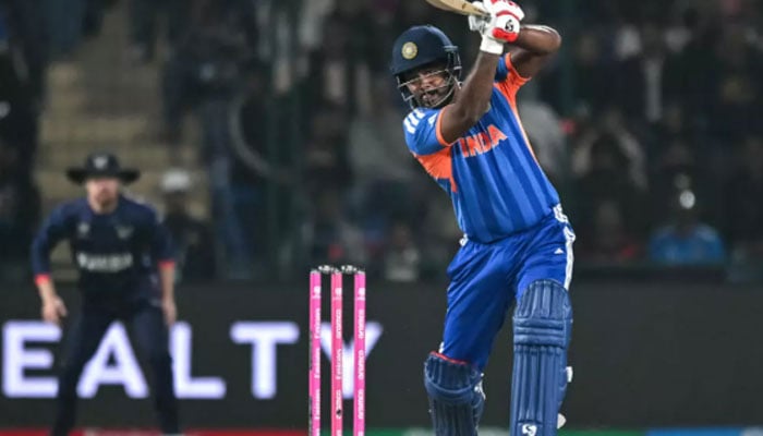 Right-handed Sanju Samson in action. —AFP/File